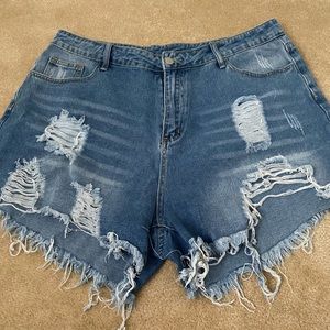 Denim shorts